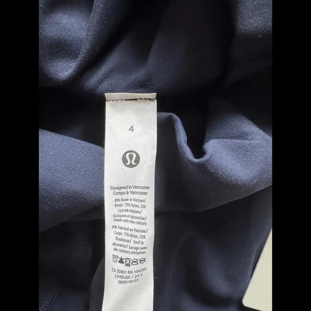 Lululemon Wunder Train High Rise 28” True Navy Size 4 NWT